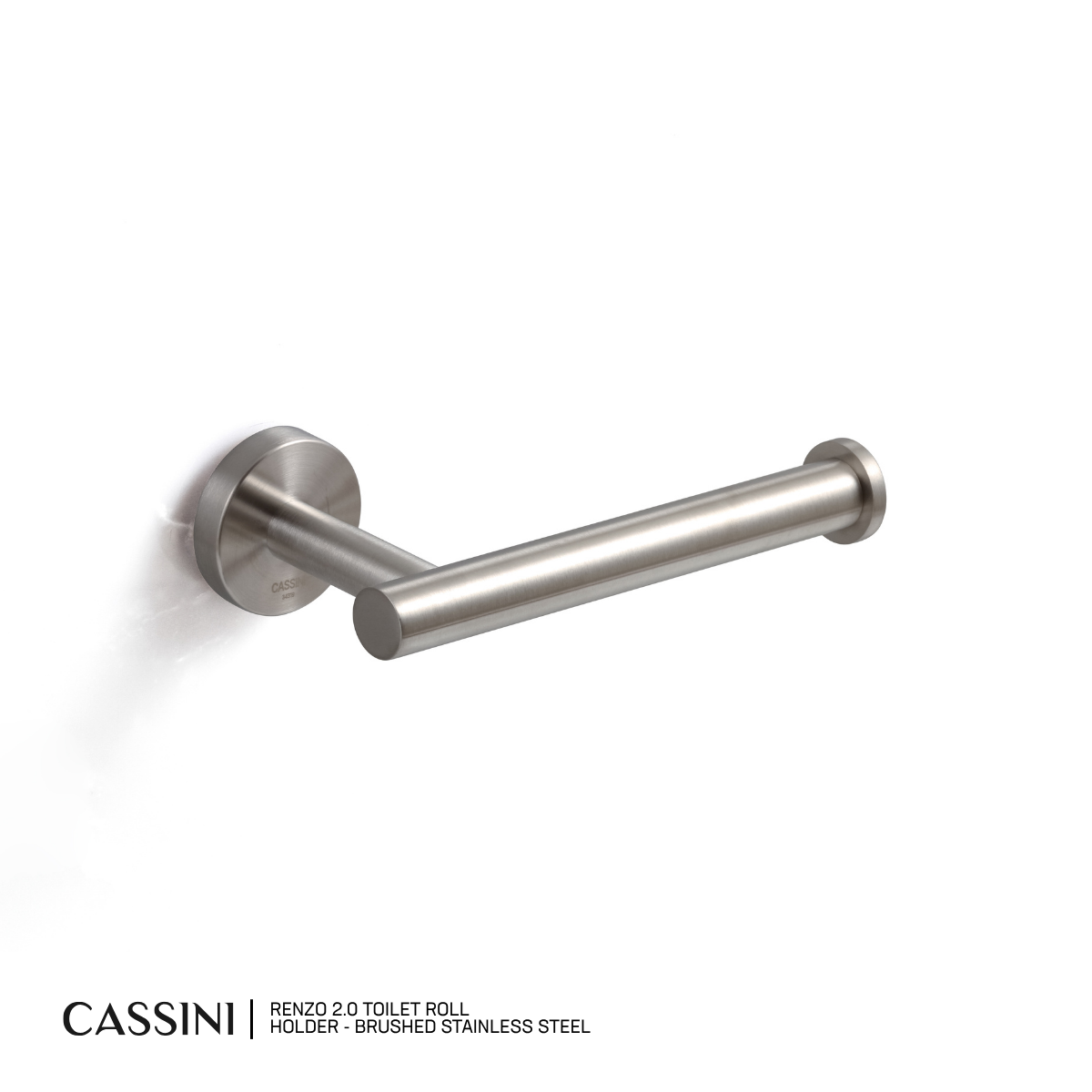 Cassini Renzo 2.0 Toilet Roll Holder | 304 Stainless Steel