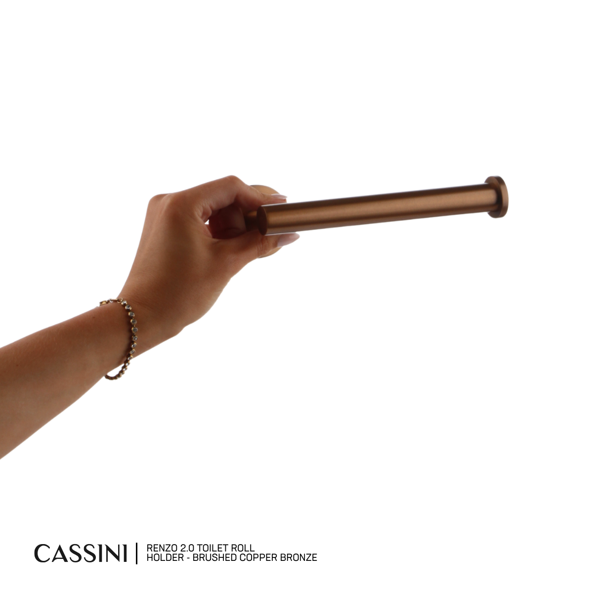 Cassini Renzo 2.0 Toilet Roll Holder | 304 Stainless Steel