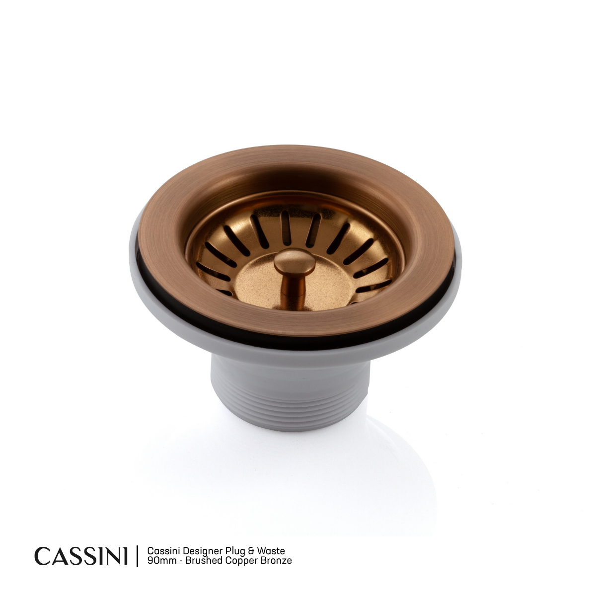 Cassini Designer Plug & Waste 90mm