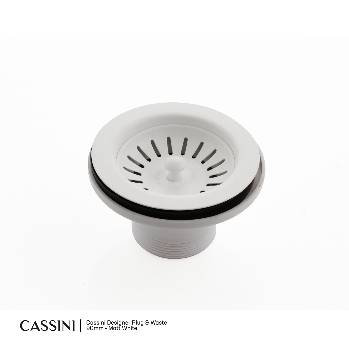 Cassini Designer Plug & Waste 90mm