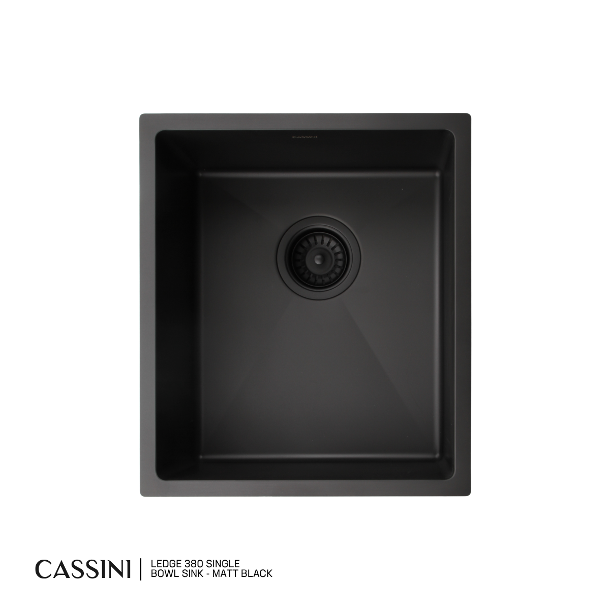 Cassini Ledge Single Bowl Sink 380mm | 304 Stainless Steel | Universal Mount