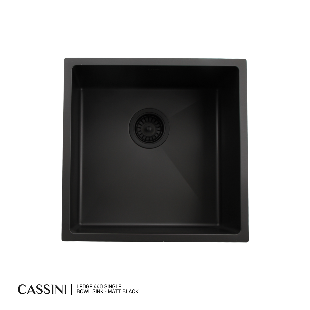 Cassini Ledge Single Bowl Sink - 440mm