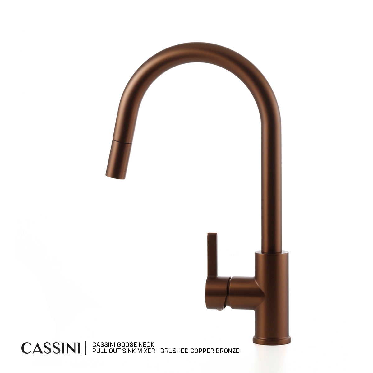 Cassini Goose Neck Pull Out Sink Mixer