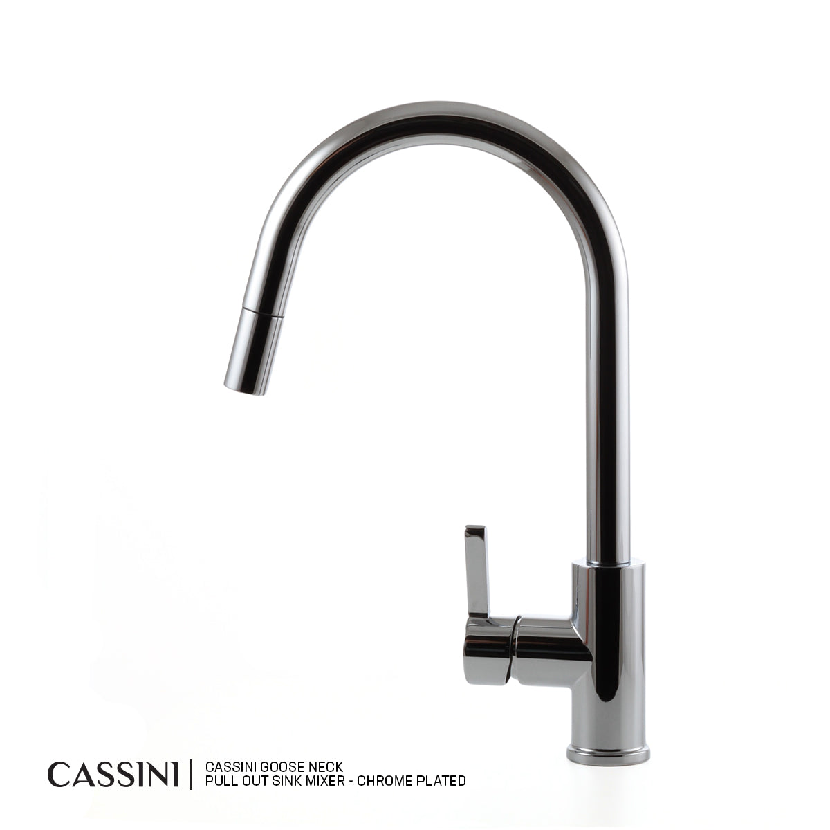 Cassini Goose Neck Pull Out Sink Mixer