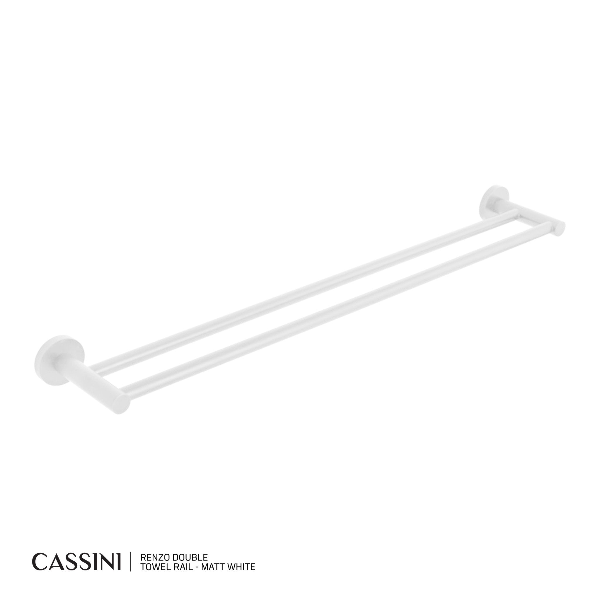 CASSINI Renzo Double Towel Rail - Cassini - Sinks, Tapware & Accessories
