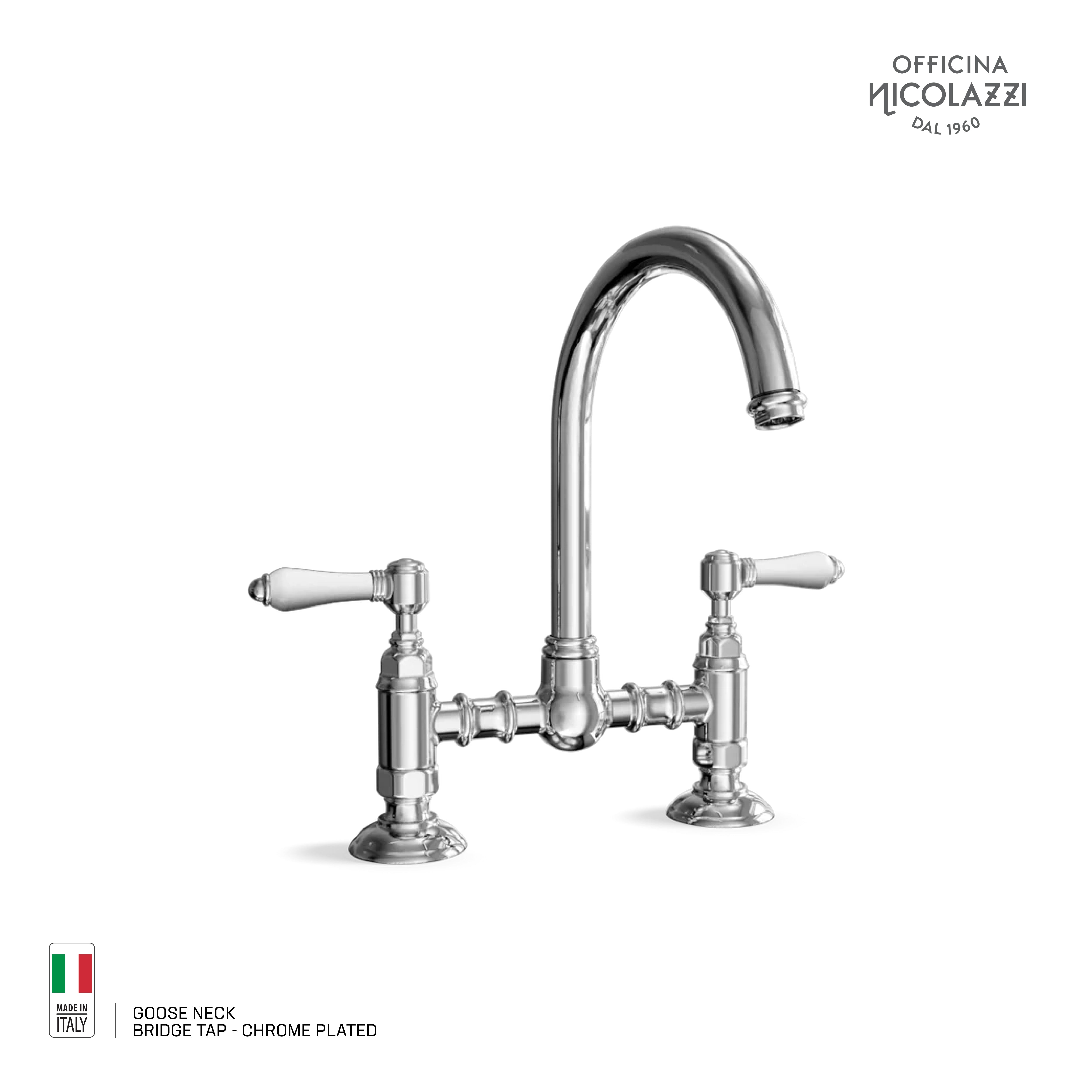 Nicolazzi Goose Neck Bridge Mixer