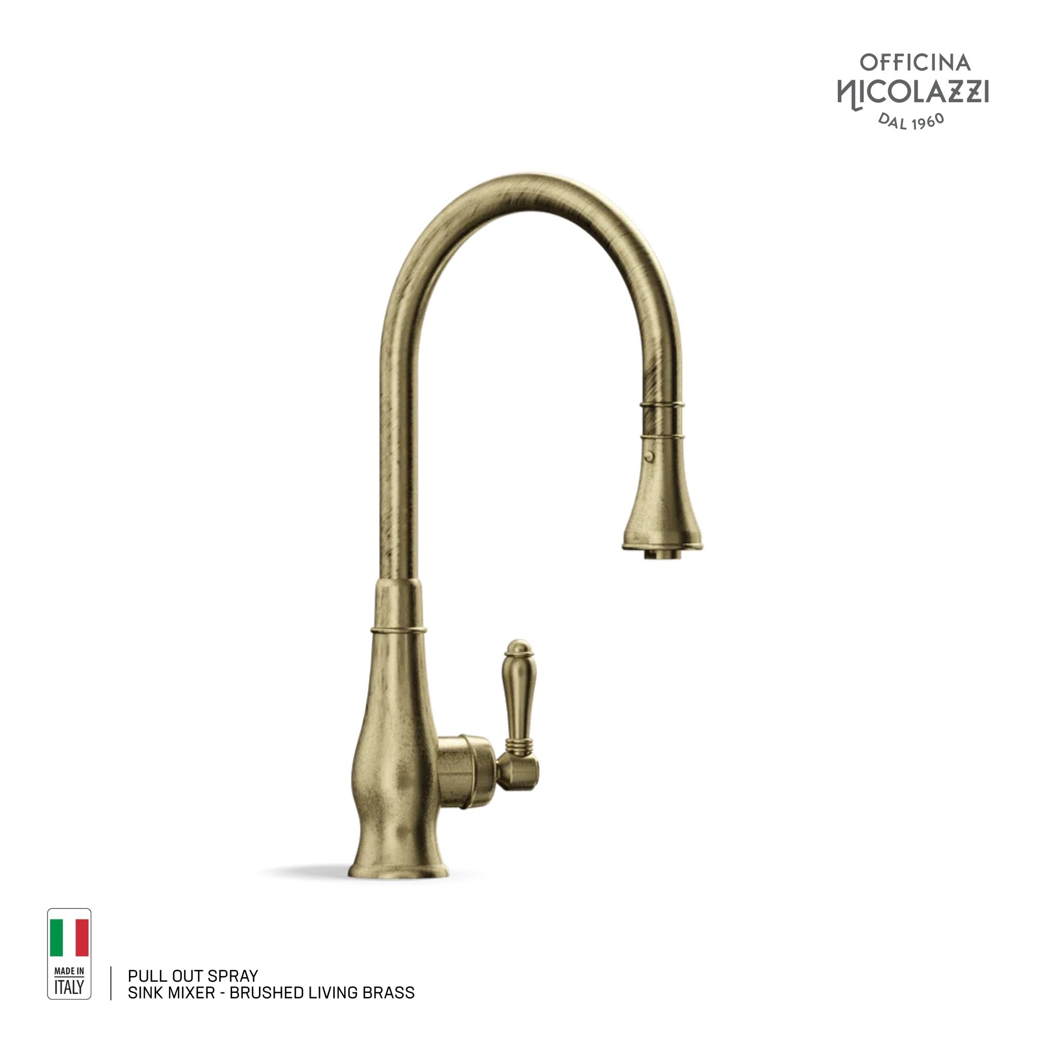 Nicolazzi Pull Out Spray Sink Mixer - Cassini - Sinks, Tapware & Accessories