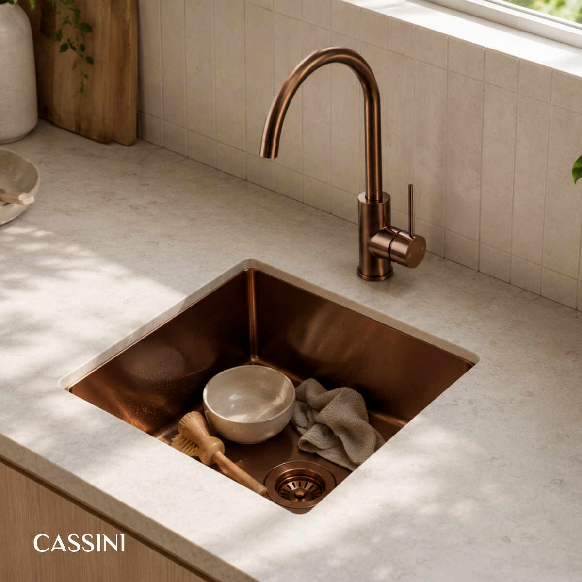 Cassini Ledge Single Bowl Sink - 440mm
