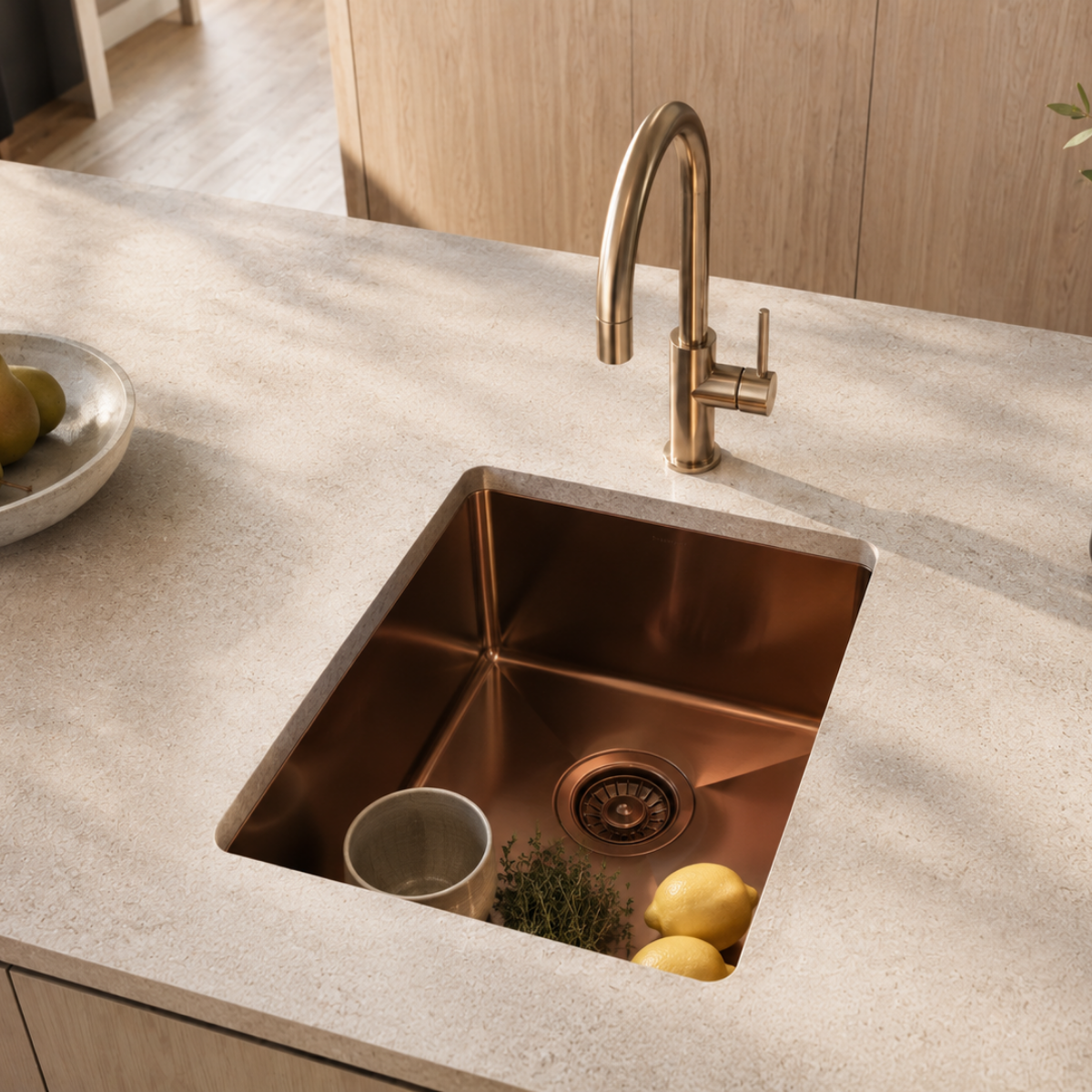Cassini Ledge Single Bowl Sink 380mm | 304 Stainless Steel | Universal Mount