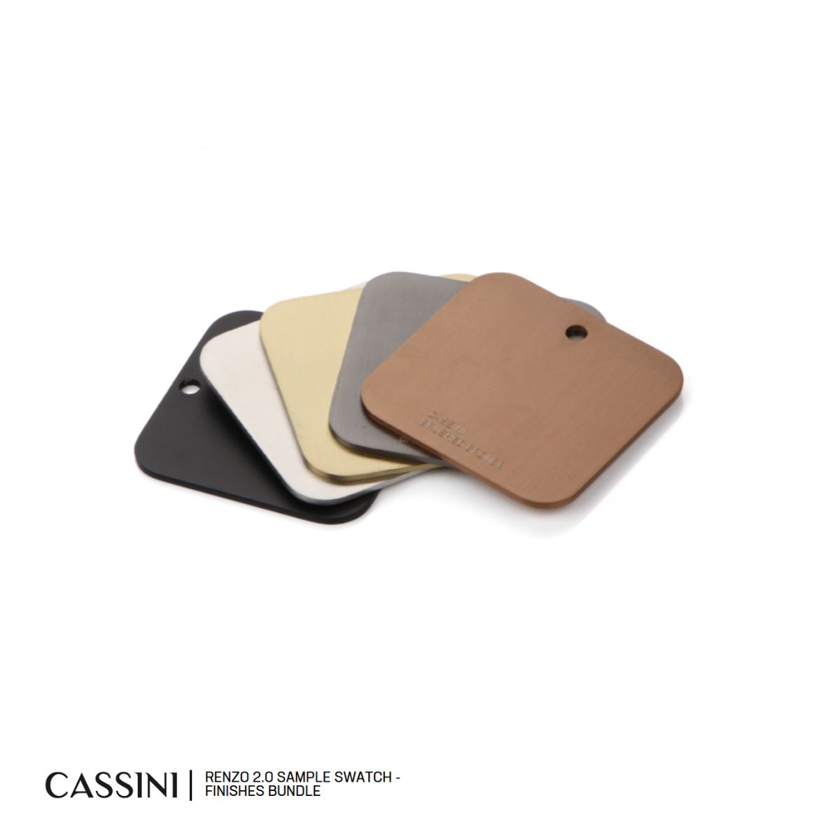 Cassini Renzo 2.0 Colour Sample Swatches | 5 Finishes | Compare Before You Buy