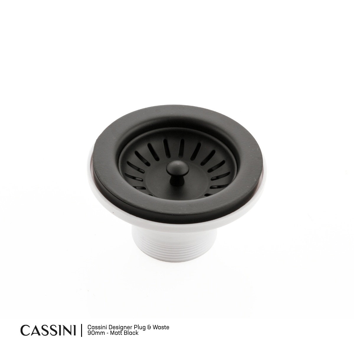 Cassini Designer Plug & Waste 90mm
