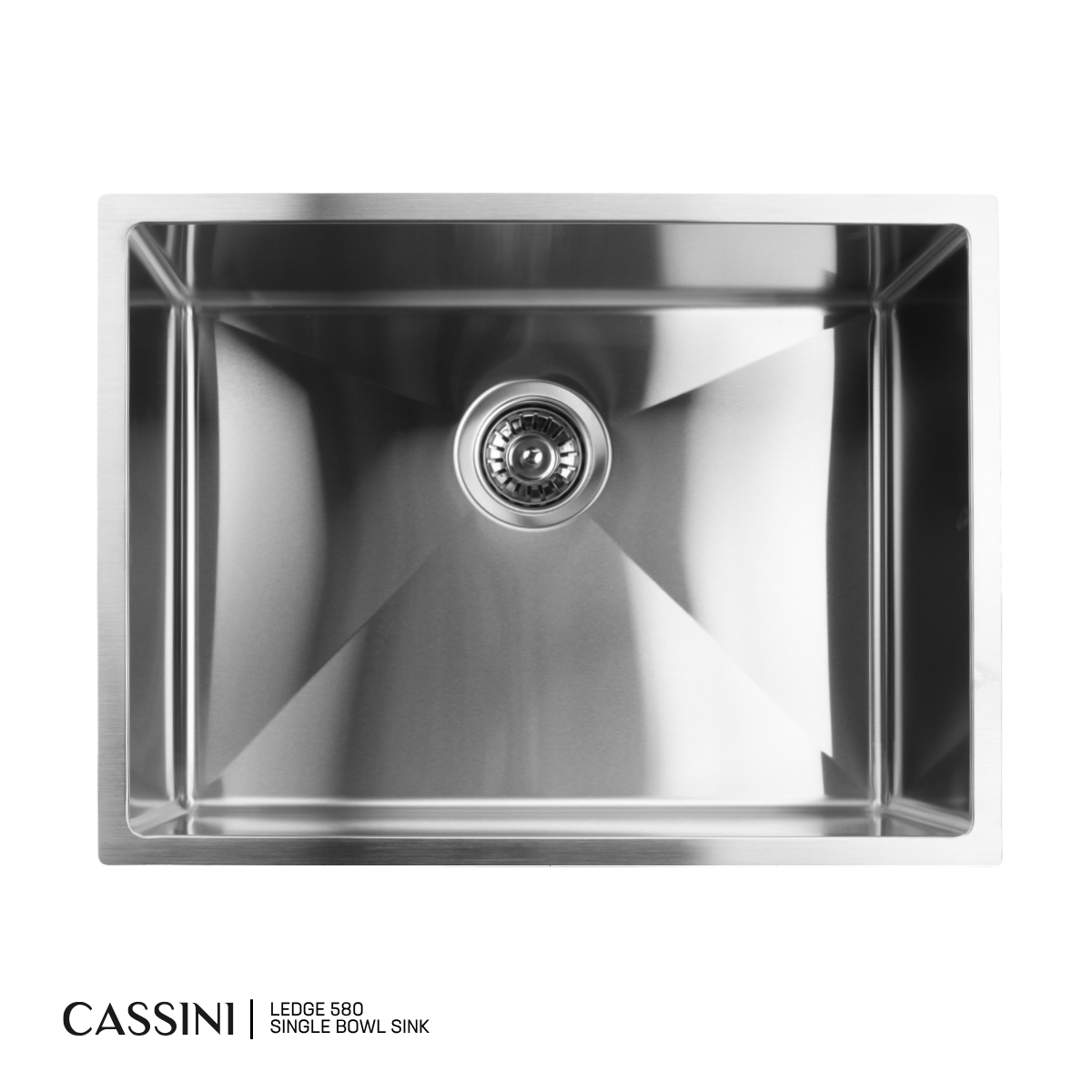 Cassini Ledge Sink Single Bowl - 580mm