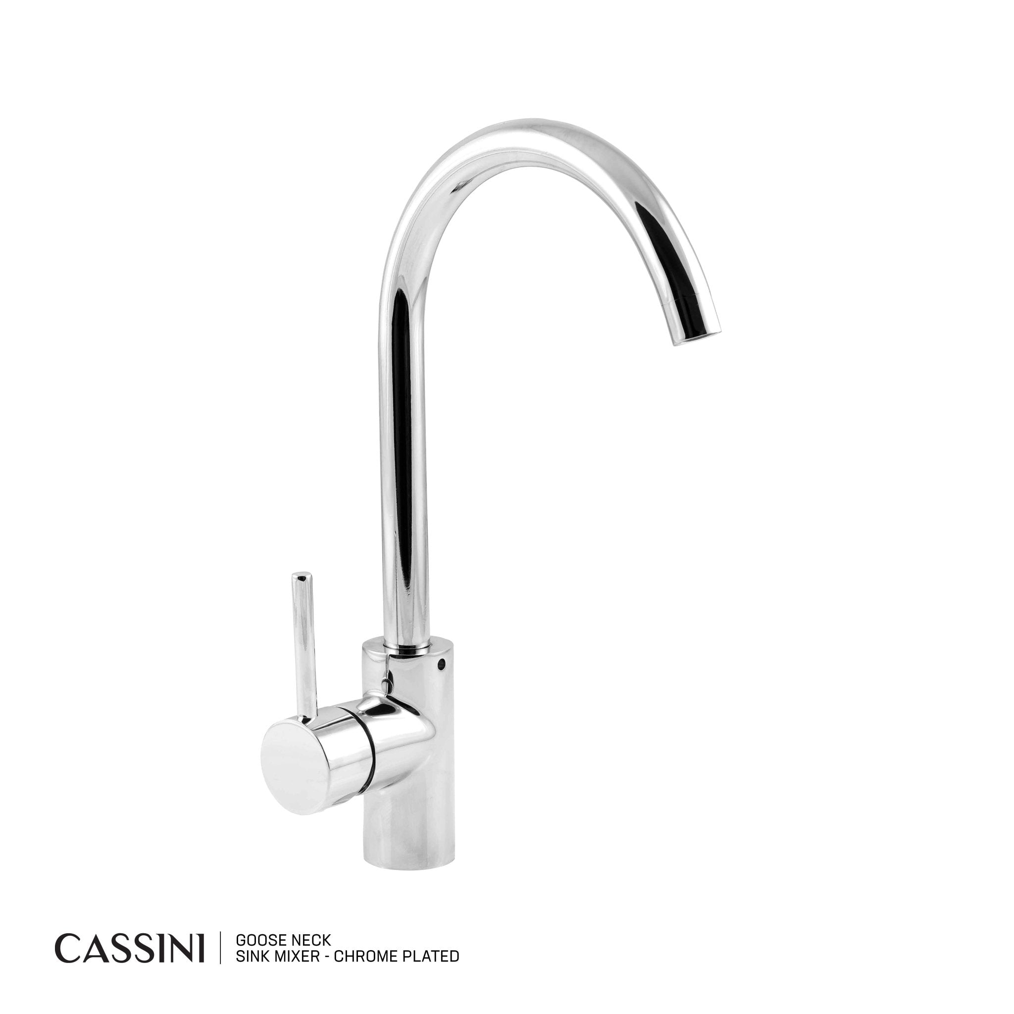 Cassini Goose Neck Sink Mixer - Cassini - Sinks, Tapware & Accessories