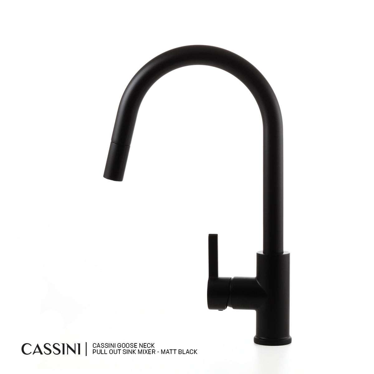 Cassini Goose Neck Pull Out Sink Mixer