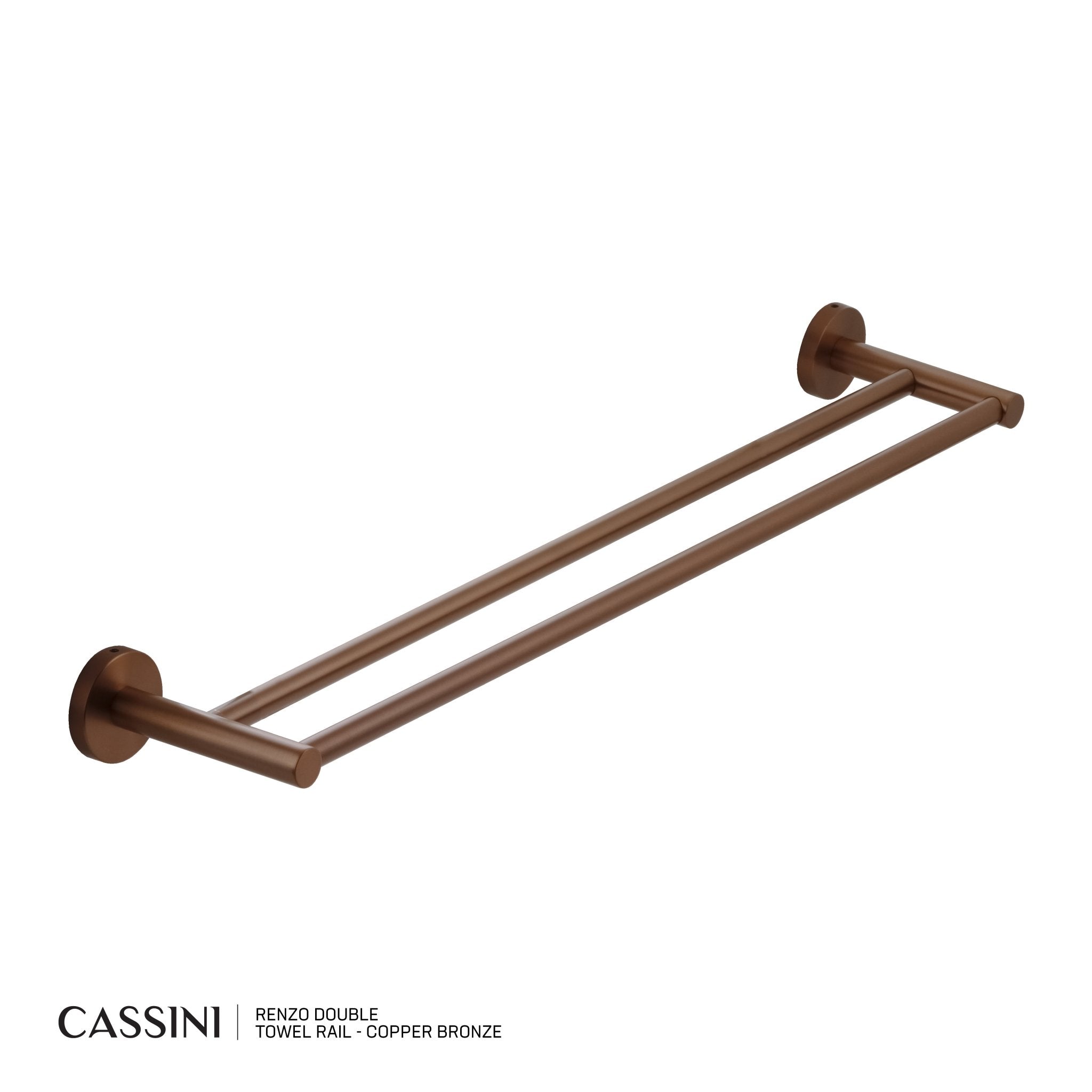 CASSINI Renzo Double Towel Rail - Cassini - Sinks, Tapware & Accessories