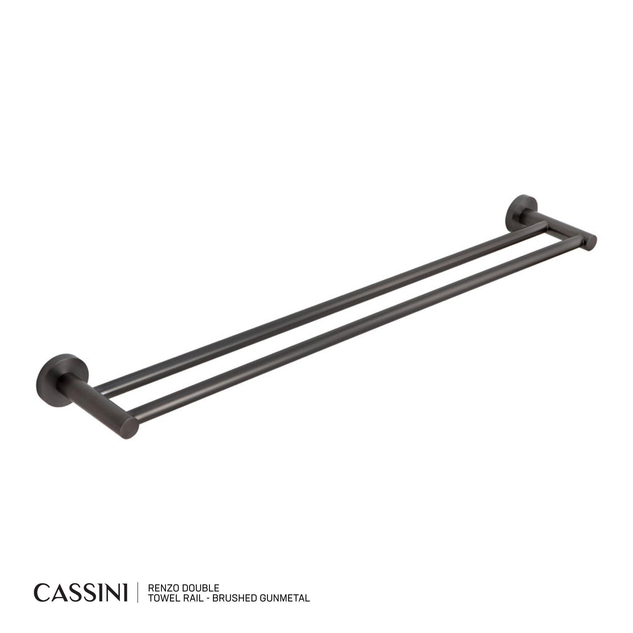 CASSINI Renzo Double Towel Rail - Cassini - Sinks, Tapware & Accessories