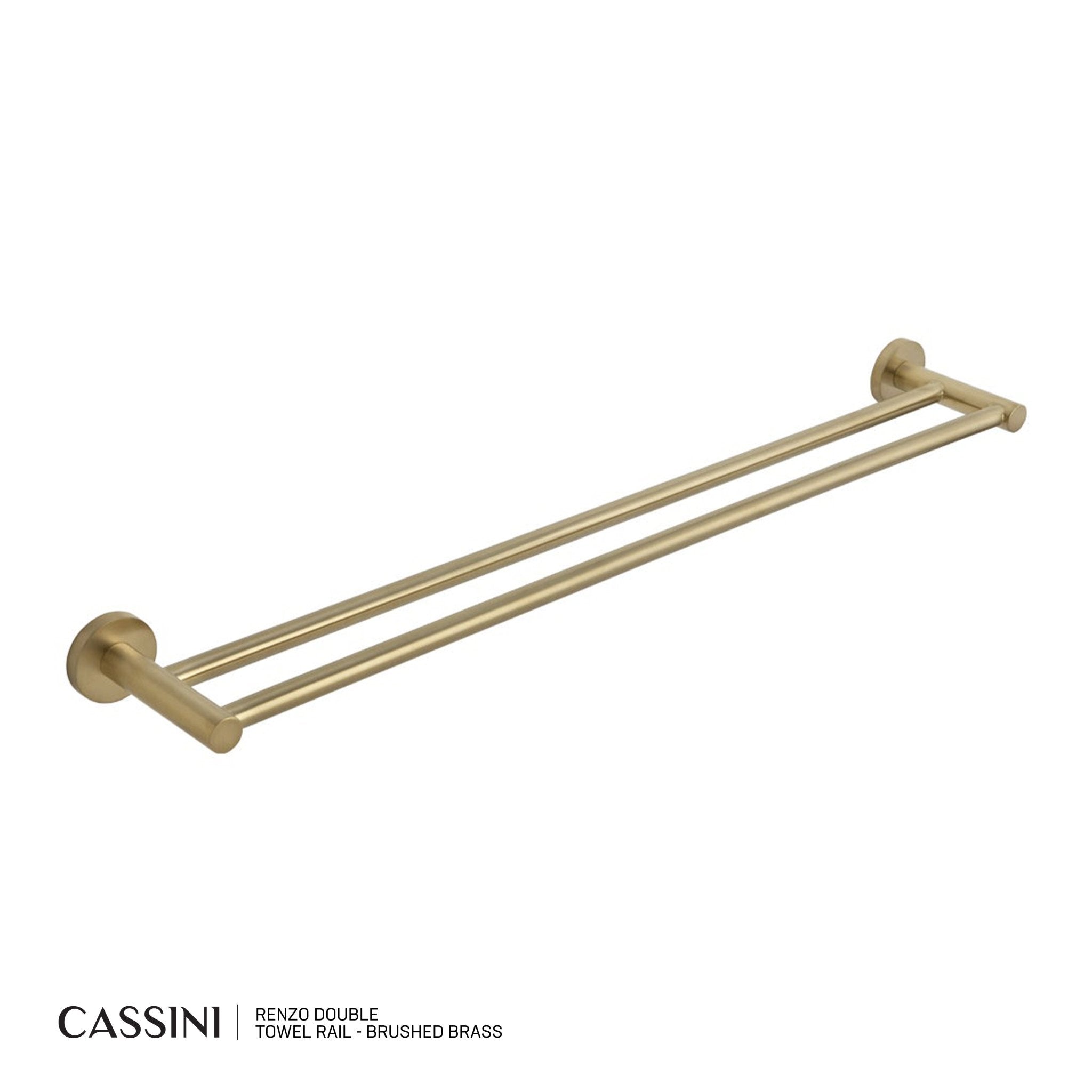 CASSINI Renzo Double Towel Rail - Cassini - Sinks, Tapware & Accessories