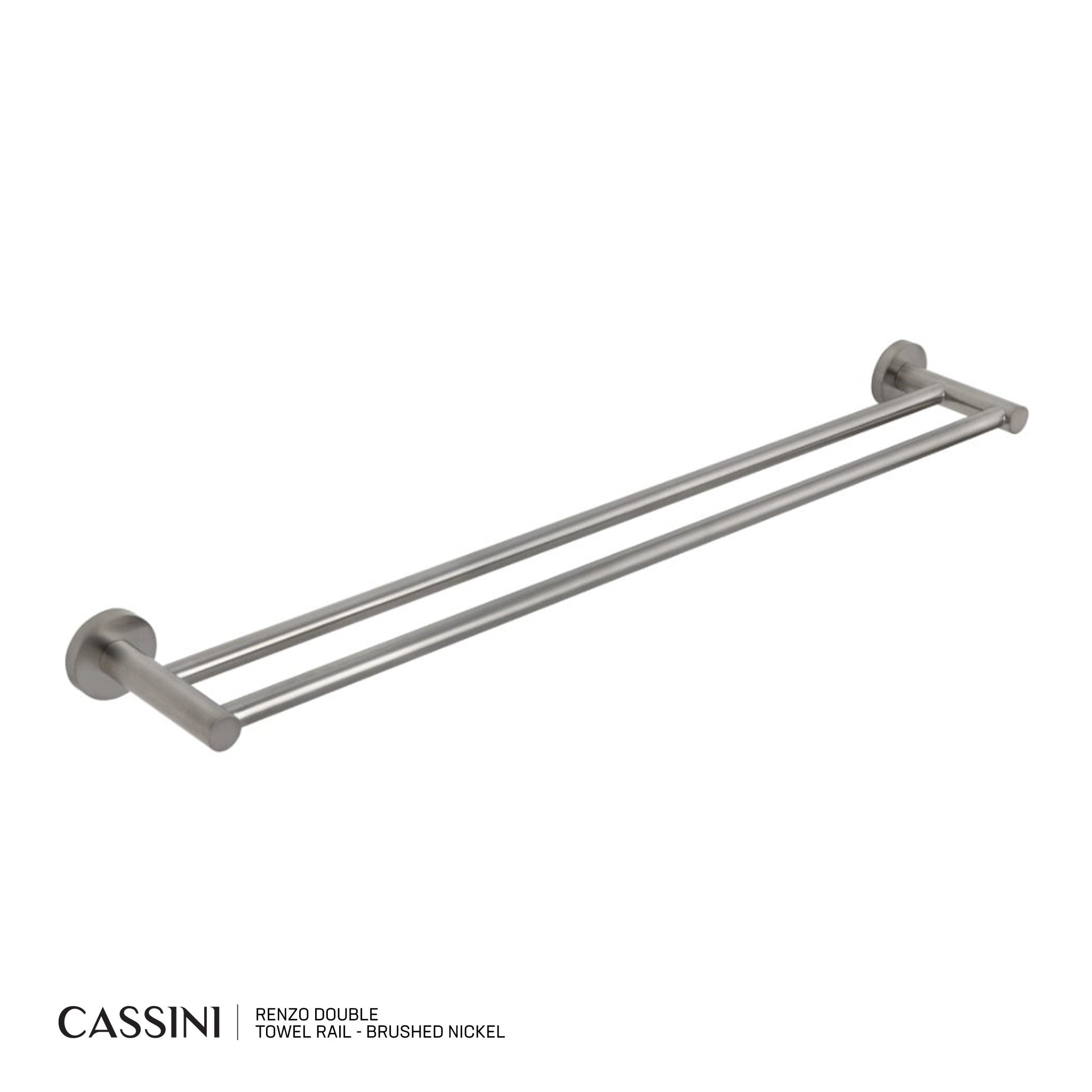 CASSINI Renzo Double Towel Rail - Cassini - Sinks, Tapware & Accessories