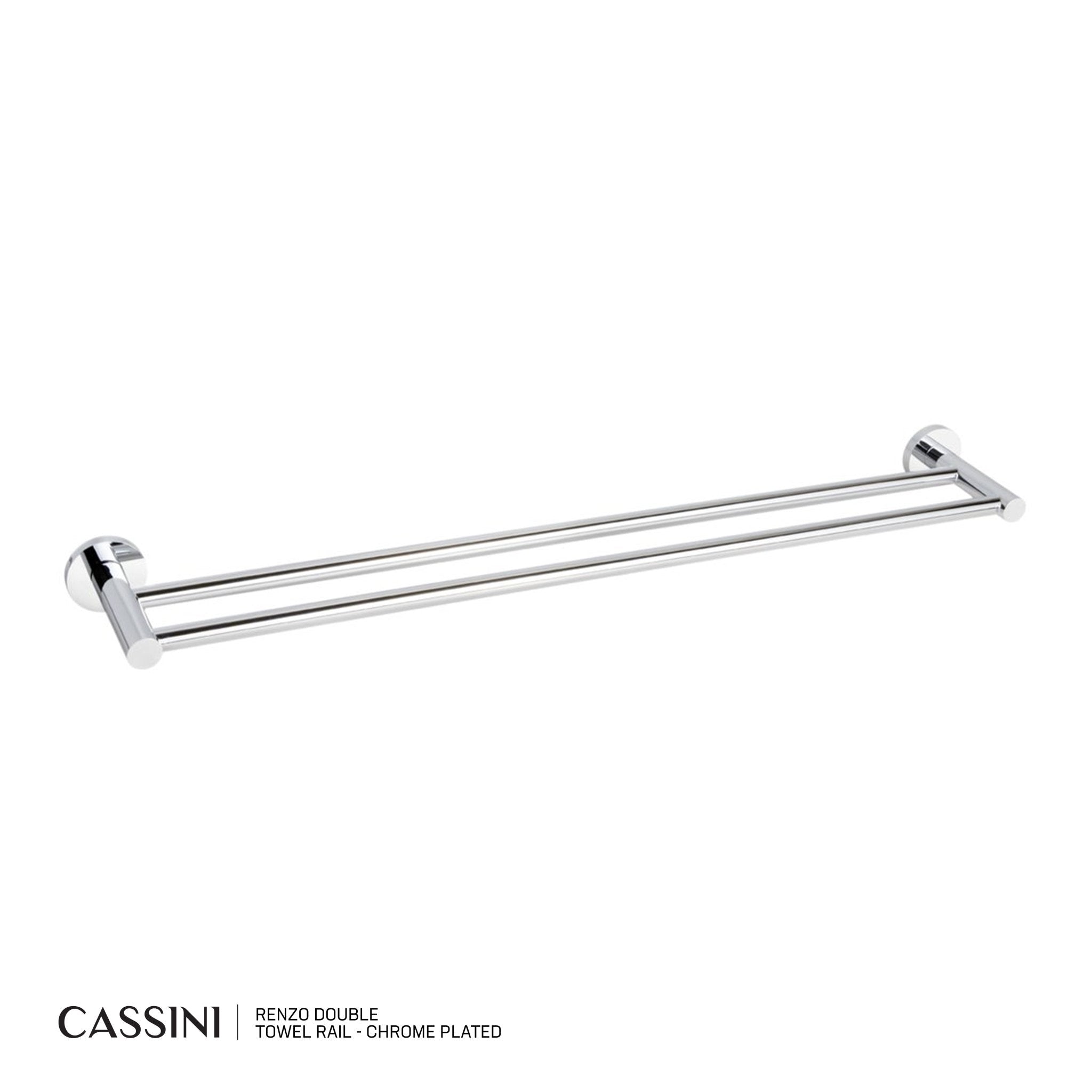CASSINI Renzo Double Towel Rail - Cassini - Sinks, Tapware & Accessories