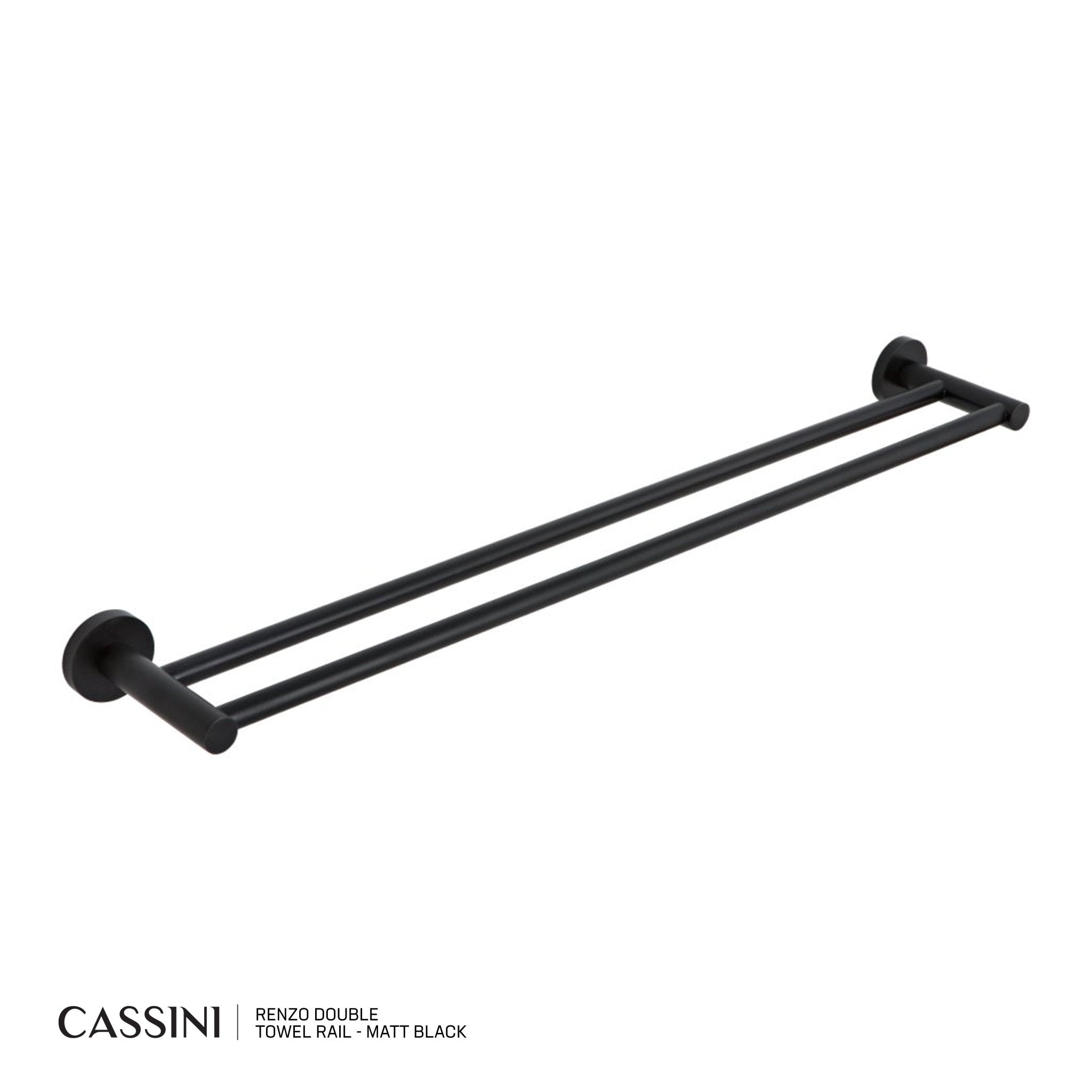 CASSINI Renzo Double Towel Rail - Cassini - Sinks, Tapware & Accessories
