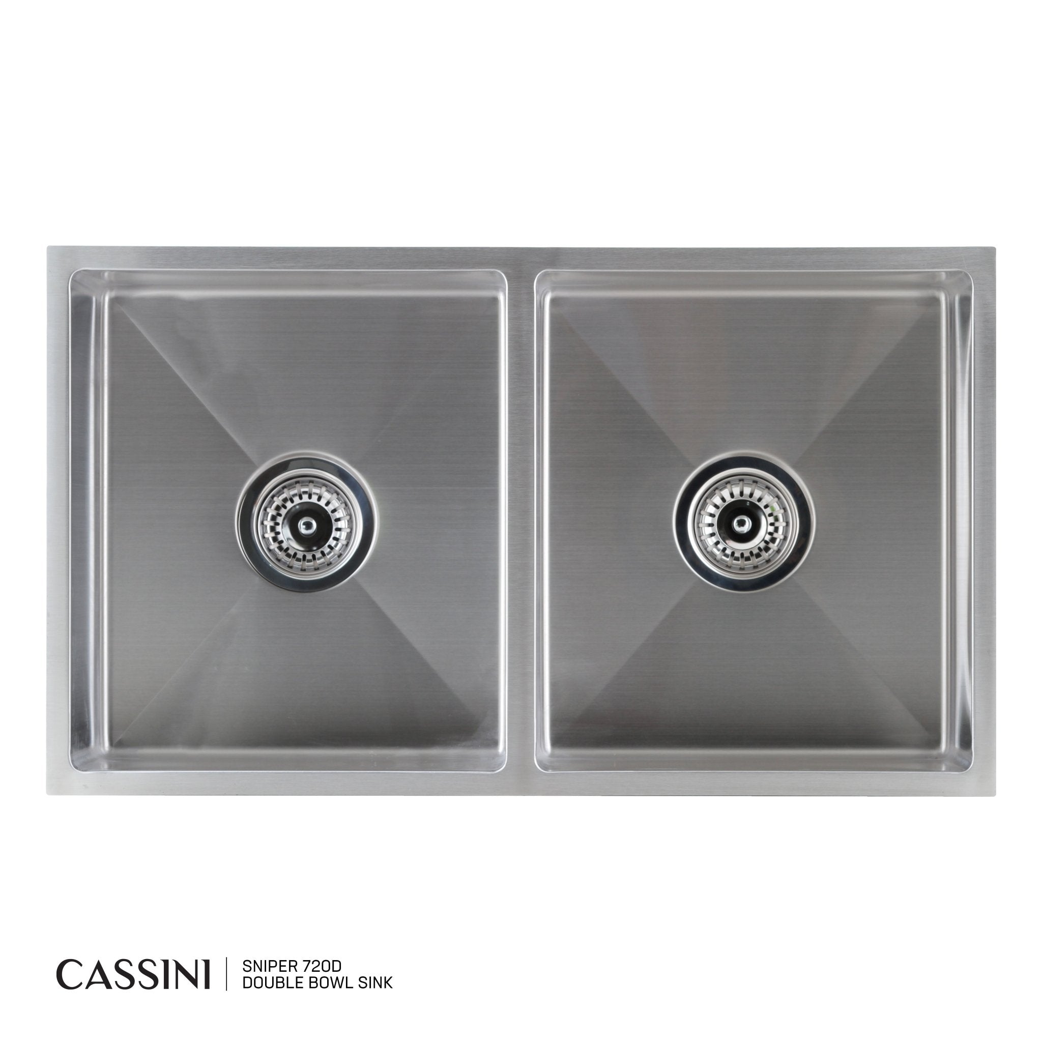 CASSINI - Sniper 720D Double Bowl Sink - Cassini - Sinks, Tapware & Accessories